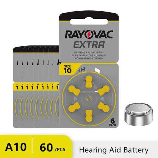 New Hearing Aids Batteries A10 - (Box Of 60) - HeaSouls